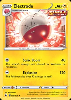 2021 Fusion Strike Electrode #88 card