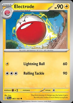 Paldea Evolved Electrode #67 card