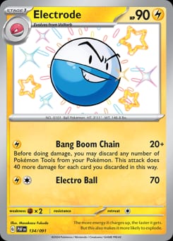 2024 Paldean Fates Electrode #134 card