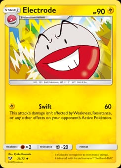 Shining Legends Electrode #31 card
