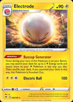 2020 Vivid Voltage Electrode #46 card