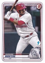 2020 Bowman 1st Edition Base Set Elehuris Montero #BFE-32 card