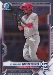 2021 Bowman Chrome Prospects Elehuris Montero #BCP-116 card