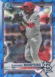 2021 Bowman Sapphire Edition Base Set Elehuris Montero #BCP-116 card