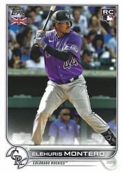 2022 Topps UK Edition Base Set Elehuris Montero #102 card