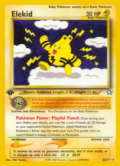 Neo Genesis Elekid #22 card
