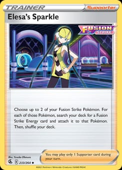 Fusion Strike Elesa's Sparkle #233 card