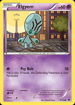 Next Destinies Elgyem #61 card