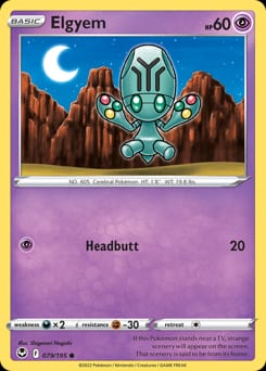 2022 Silver Tempest Elgyem #79 card