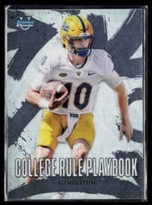 2025 Bowman University Chrome College Rule Playbook Eli Holstein #CRP-10 card