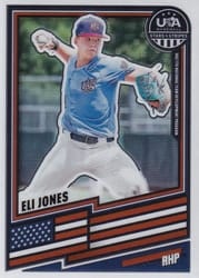 2026 Panini Stars & Stripes Prizm Base Set Eli Jones #93 card