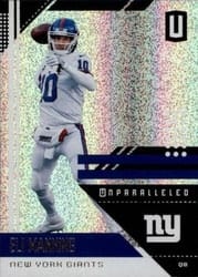 2018 Panini Unparalleled Base Set Eli Manning #139 card
