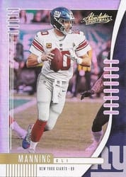 2019 Panini Absolute Base Set Eli Manning #61 card