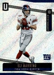 2019 Panini Unparalleled Base Set Eli Manning #120 card