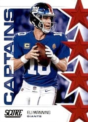 2019 Score Captains Eli Manning #C-23 card