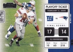 2021 Panini Contenders Playoff Tickets Eli Manning #PLT-ELI card