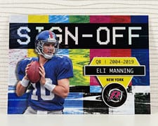 2024 Topps Resurgence Sign-Off Eli Manning #SO-3 card