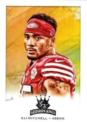 2021 Panini Chronicles Gridiron Kings Eli Mitchell #GK-17 card