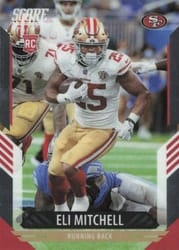 2021 Panini Chronicles Score Update Rookies Eli Mitchell #420 card