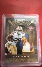 2022 Donruss Passing the Torch Jerseys Eli Mitchell / Ricky Watters #PTTJ-8 card