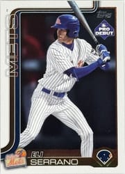 2025 Topps Pro Debut Base Set Eli Serrano #PD-153 card