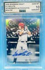 2025 Bowman Draft Achromatic Autographs Eli Willits #AA-EW card
