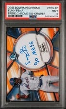 2025 Bowman Chrome Prime Chrome Signatures Elian Peña #PCS-EP card