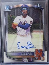 2025 Bowman Chrome Prospect Autographs Elian Peña #CPA-EP card