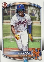 2025 Bowman Draft Base Set Elian Peña #BD-115 card
