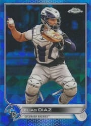 2022 Topps Chrome Sapphire Edition Base Set Elias Diaz #467 card