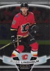 2019-20 O-Pee-Chee Platinum Base Set Elias Lindholm #102 card