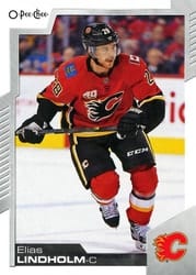 2020-21 O-Pee-Chee Base Set Elias Lindholm #182 card