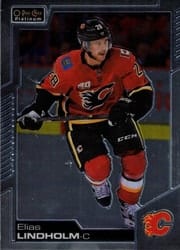 2020-21 O-Pee-Chee Platinum Base Set Elias Lindholm #89 card