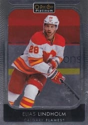 2021-22 O-Pee-Chee Platinum Base Set Elias Lindholm #170 card