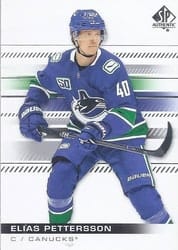 2019-20 SP Authentic Base Set Elias Pettersson #79 card
