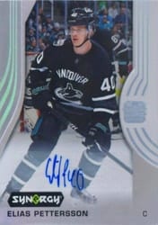 2019-20 Upper Deck Synergy Base Set Elias Pettersson #38 card