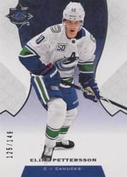 2019-20 Upper Deck Ultimate Collection Base Set Elias Pettersson #74 card