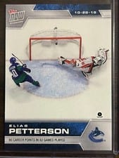 2019 Topps Now NHL Stickers Elias Pettersson #34 card