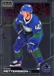 2020-21 O-Pee-Chee Platinum Base Set Elias Pettersson #148 card
