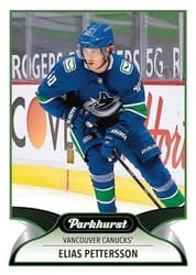 2021-22 Parkhurst Base Set Elias Pettersson #266 card