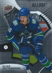 2021-22 Upper Deck Allure Base Set Elias Pettersson #62 card