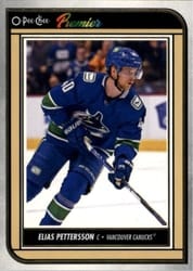 2022-23 O-Pee-Chee OPC Premier Elias Pettersson #P-65 card