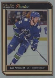 2022-23 O-Pee-Chee Platinum O-Pee-Chee Premier Variants Elias Pettersson #OP30 card