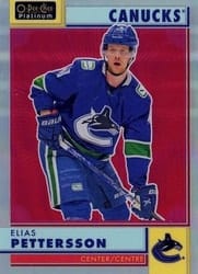 2022-23 O-Pee-Chee Platinum Retro Elias Pettersson #R-14 card