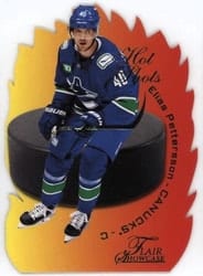 2022-23 SkyBox Metal Universe Hot Shots Elias Pettersson #15 OF 20 HS card