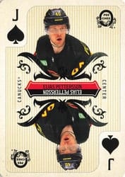 2024-25 O-Pee-Chee Playing Cards Elias Pettersson #J♠ card