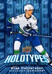 2024-25 Upper Deck Holotypes Elias Pettersson #HT-20 card