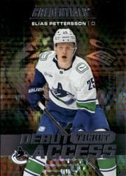 2025-26 Upper Deck Credentials Base Set Elias Pettersson (D) #106 card