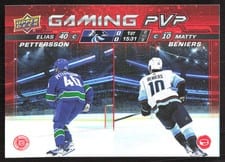 2024-25 Upper Deck Gaming PVP Elias Pettersson / Matty Beniers #GPVP-22 card