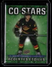 2025-26 Tim Hortons Collectors Series Co-Stars Elias Pettersson/Quinn Hughes #CO-7 card